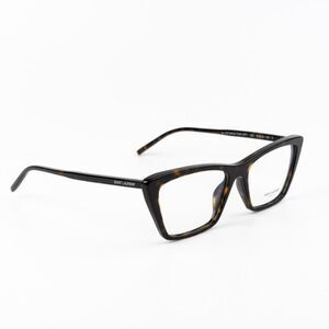 NEW Saint Laurent SL737 MICA THIN OPT 002 Dark Havana Cat Eye Unisex Eyeglasses